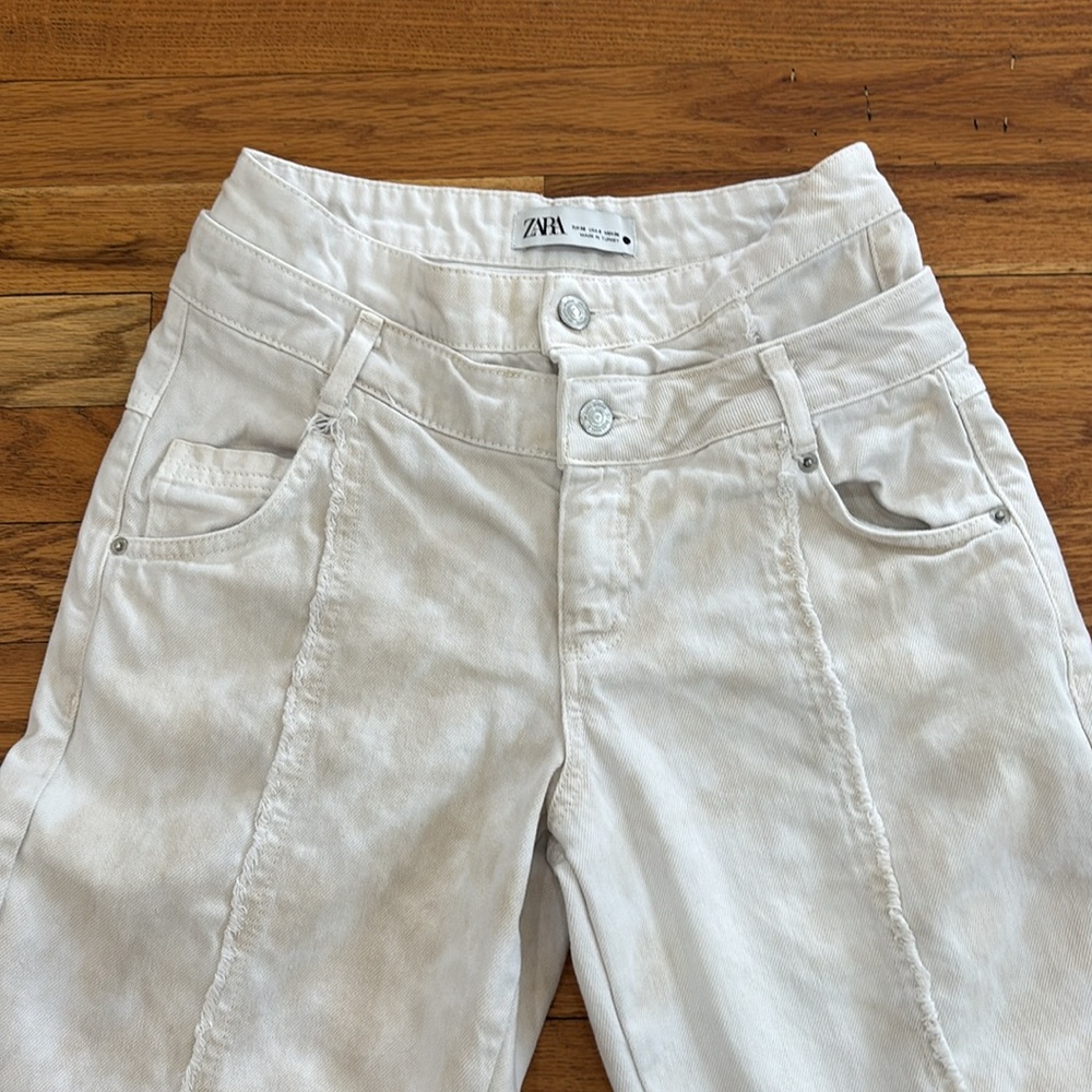 Zara Double Waistband Jeans